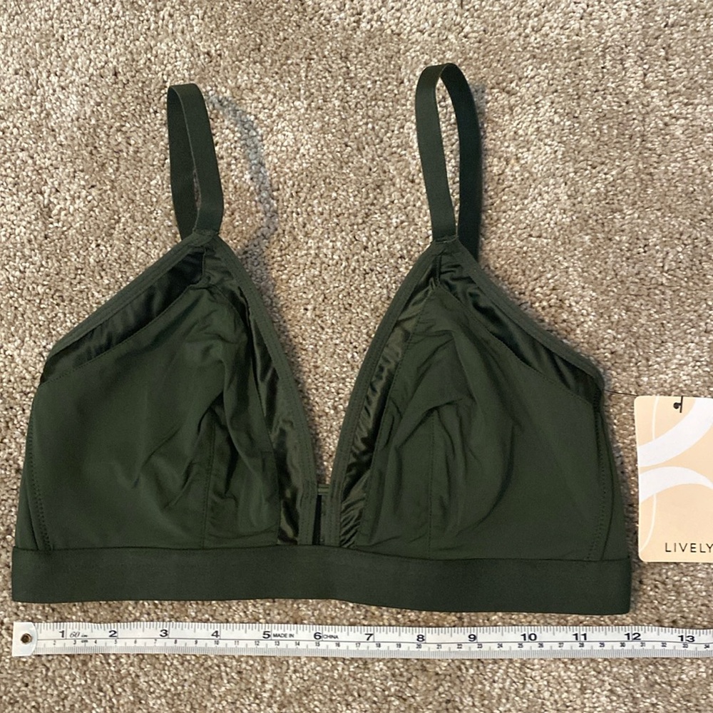 Lively The Luxe Trim Busty Bralette in Olive